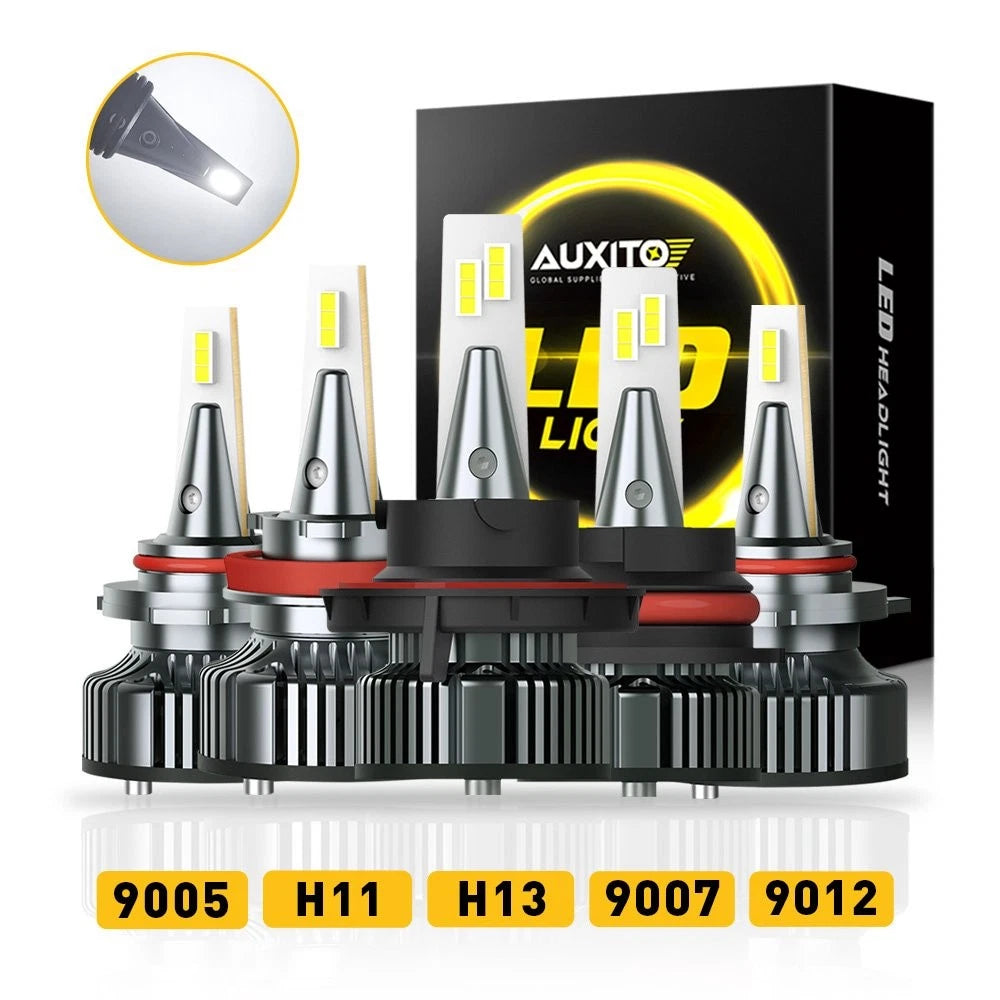 H11 H9 LED Headlight Bulbs Kit for High/Low Beam (6500K, 80000LM)