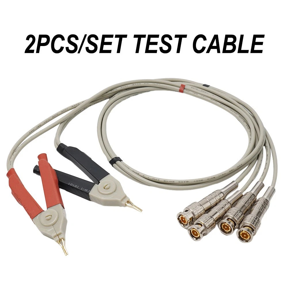 2Pcs Kelvin Metal Terminal Test Cable Circuit Clamp Clip Connector