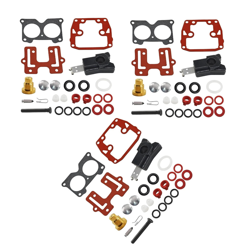 3X Carburetor Rebuild Kit for Johnson Evinrude V4 (1985–1990) 439076