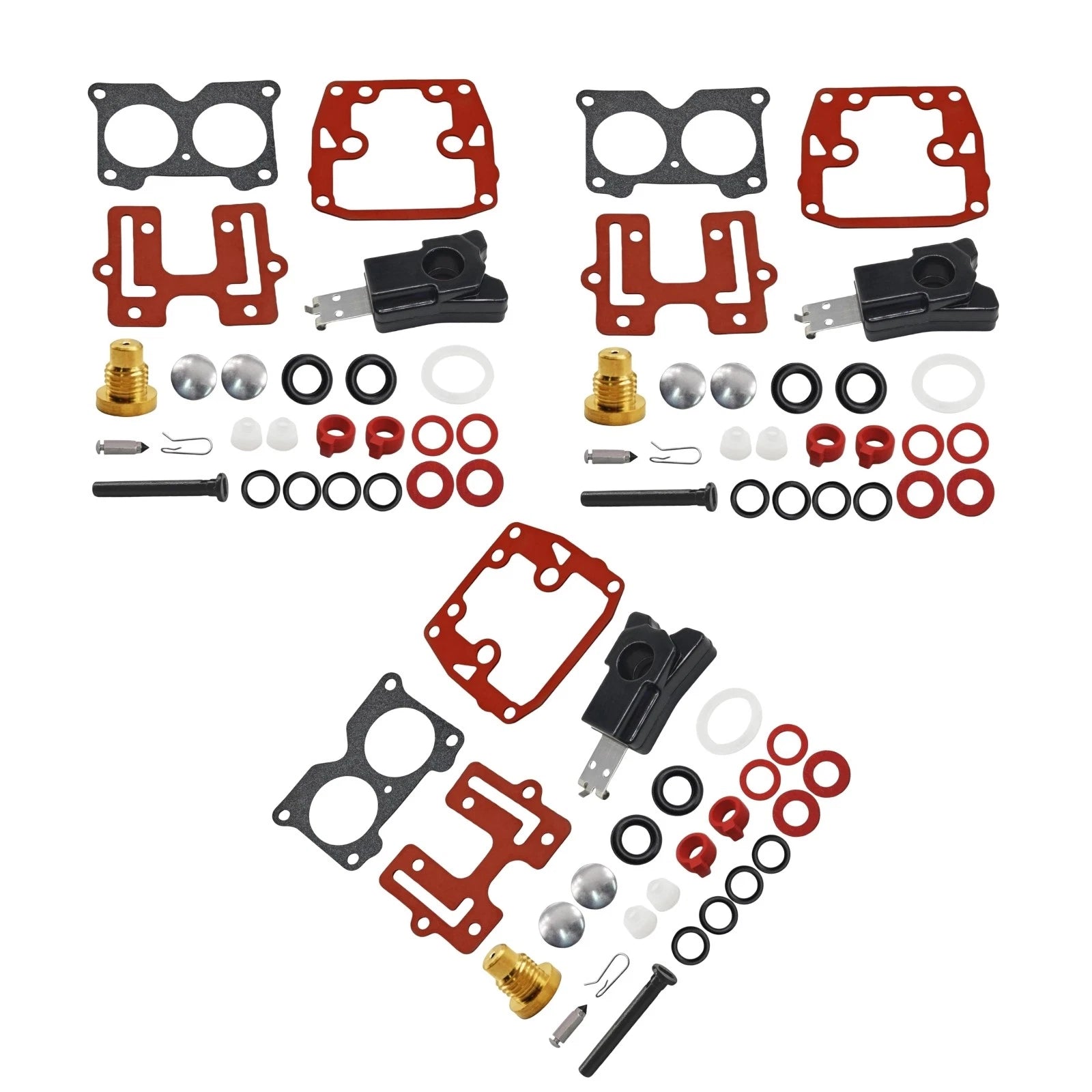 3X Carburetor Rebuild Kit for Johnson Evinrude V4 (1985–1990) 439076