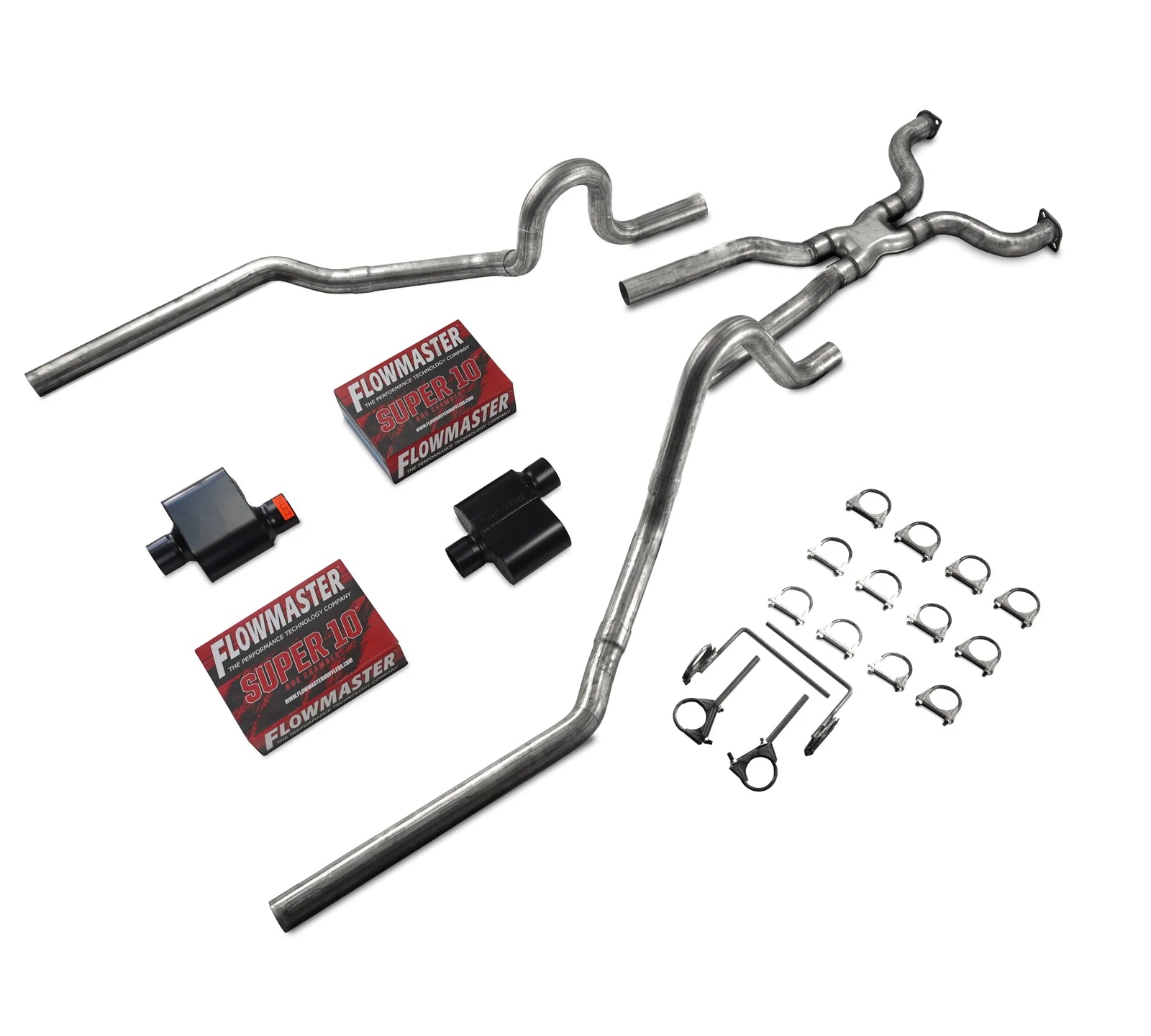 Flowmaster Super 10 Mufflers for P71 Crown Vic (2004–2011) 2.5" Dual Exhaust