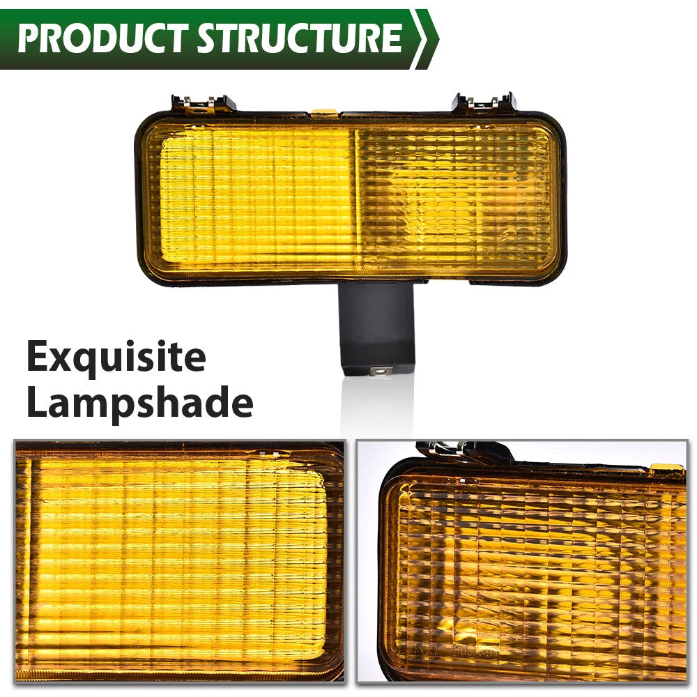 Front Turn Signal Park Lights for Chevy GMC Pickup (1981–1982) Yellow