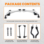 8x Front Lower Control Arms Kit for Nissan Altima S Sedan (2007–2012)