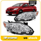 Pair of Front Headlights Assembly for Toyota Corolla (2011–2013)