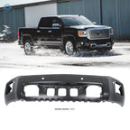 Steel Black Front Bumper with Sensor Hole for GMC Sierra 1500 (2014–2015)