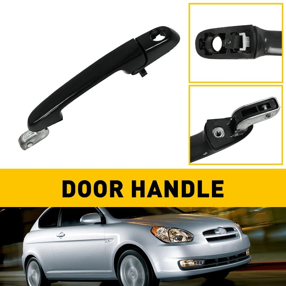 Front Left Door Handle for Hyundai Accent (2006–2011) Black