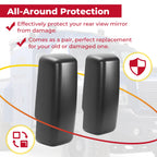 Pair Side View Mirror Cap Cover for Chevrolet GMC C4500 Kodiak Topkick (2003–2009)