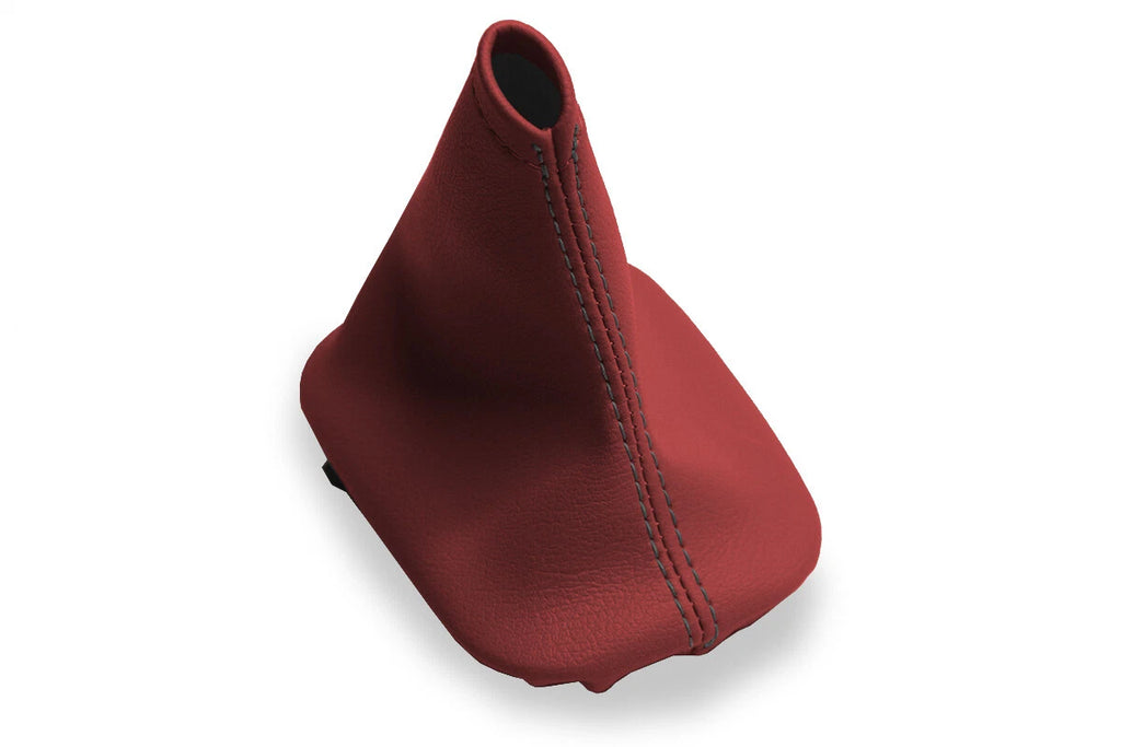 Leather Manual Shift Boot Cover for BMW E28 (1982–1988) Red Black Stitch