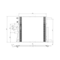 Replacement A/C Condenser Repair Part For 2013-2018 RAM Pickup-RAM-1500