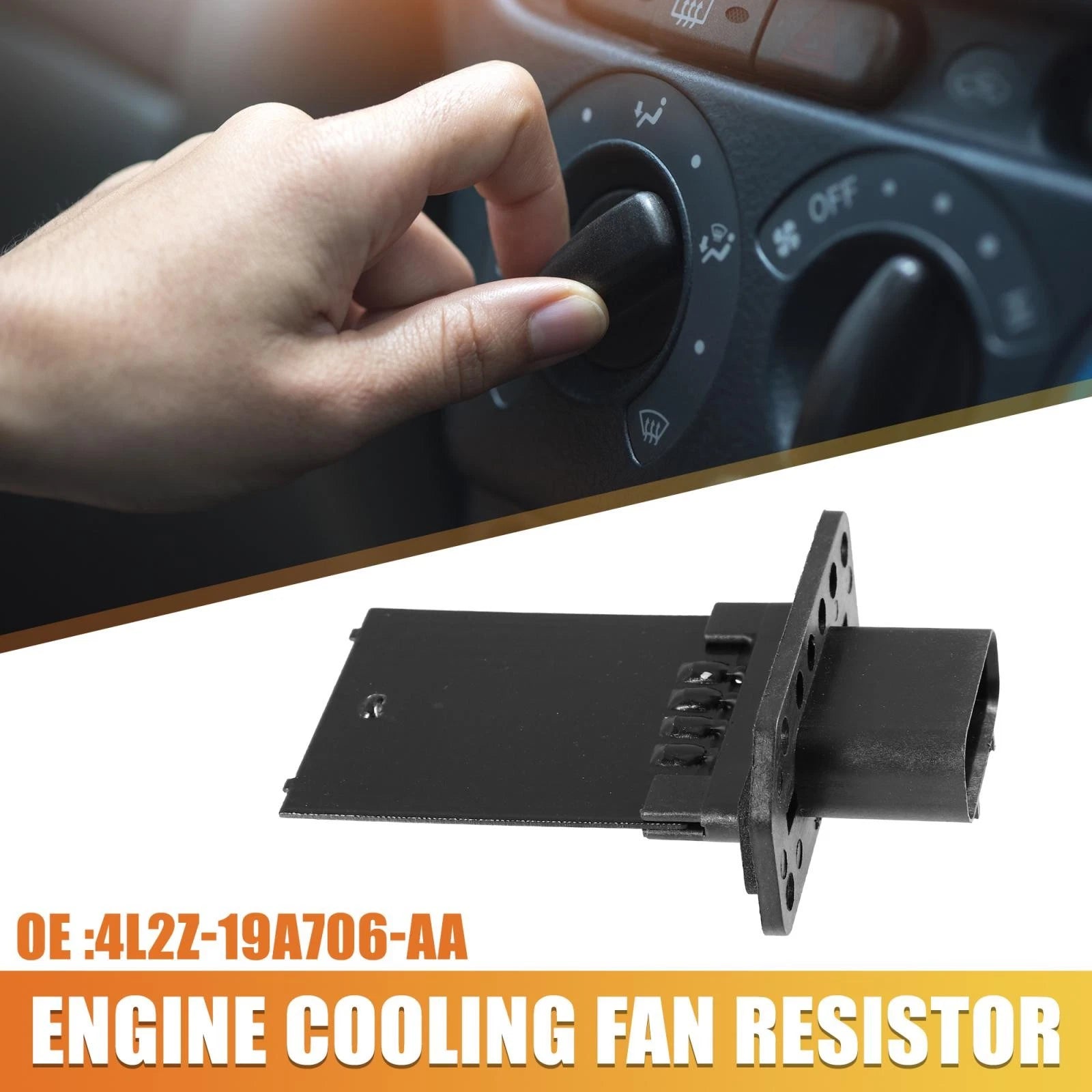 HVAC Fan Blower Motor Resistor for Ford Lincoln Mercury (3F2Z-18591-AA)