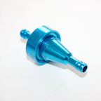 1X 6mm Alloy Blue Petrol Fuel Filter for Quad Dirt Bike ATV Buggy