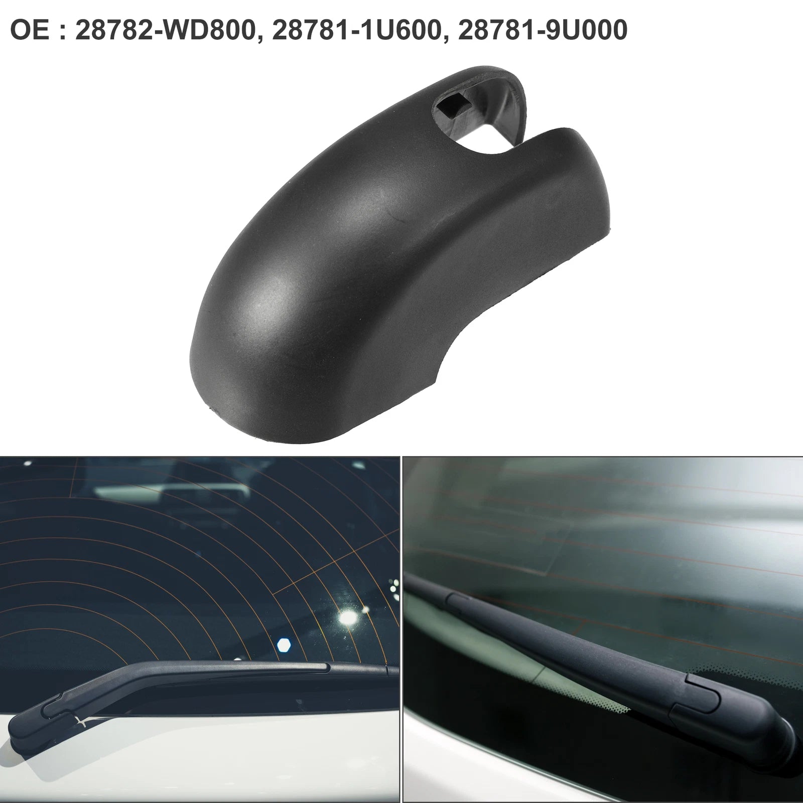 Rear Windshield Wiper Arm Cover Cap for Nissan Note (2005–2012) 28782-WD800