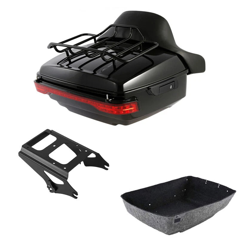 LED Backrest Mount Rack for Harley Touring (2009–2013)