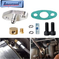 Turbo Charger Oil Drain Return Line Kit for T3 T4 GT35 GT70 GT66 (Fits Various)