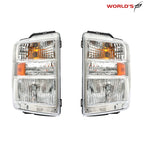 Halogen Headlight Lamp Pair for Ford E150 E250 E350 E450 Superduty