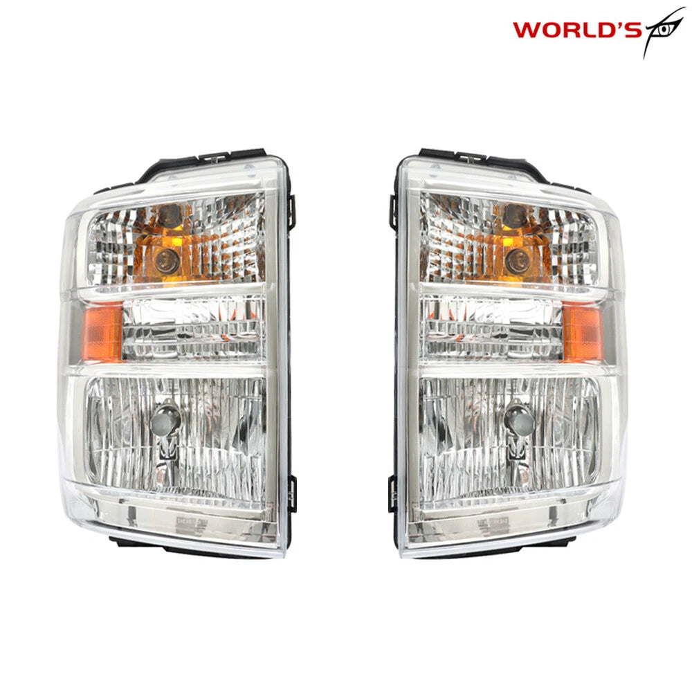 Halogen Headlight Lamp Pair for Ford E150 E250 E350 E450 Superduty