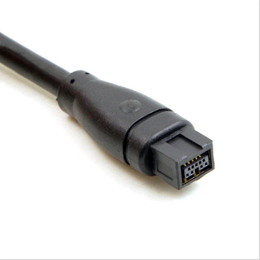 6FT Firewire 800 IEEE 1394B 9 Pin to 6 Pin Male to Male Cable - Black