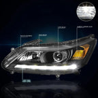 Projector Headlight with LED DRL for Honda Accord (2013–2015)