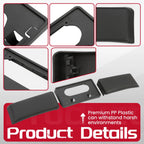 Front Bumper License Plate Bracket + Guards Pads Cap for Ford F150 (2009–2014)