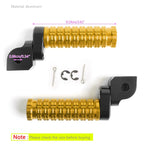 Front Footrests Foot Pegs for Honda CBR600RR, CBR1000RR, Suzuki GSX-S 750