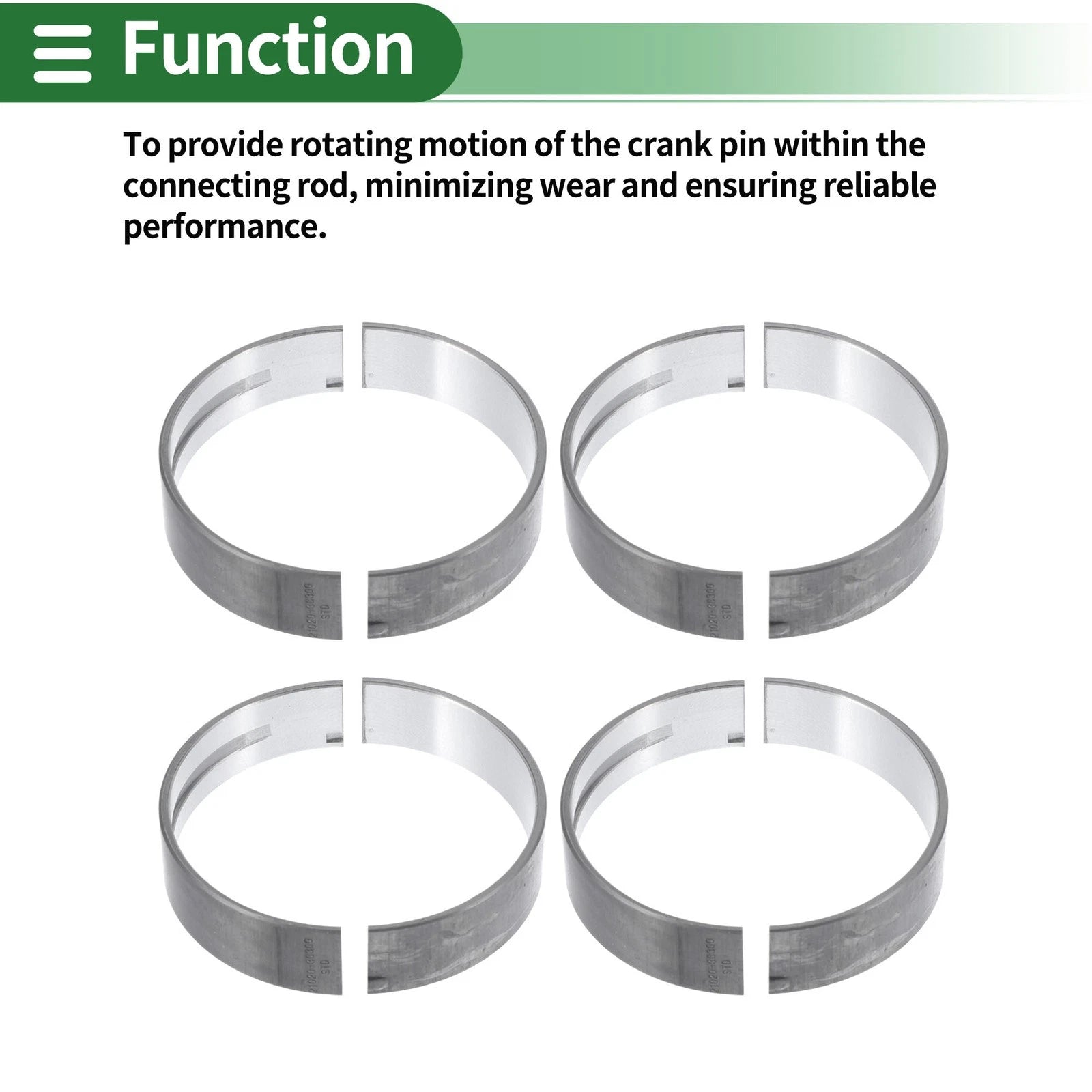 Main Bearing Set No. 210203C300 for Hyundai Santa Fe (2006–2015)