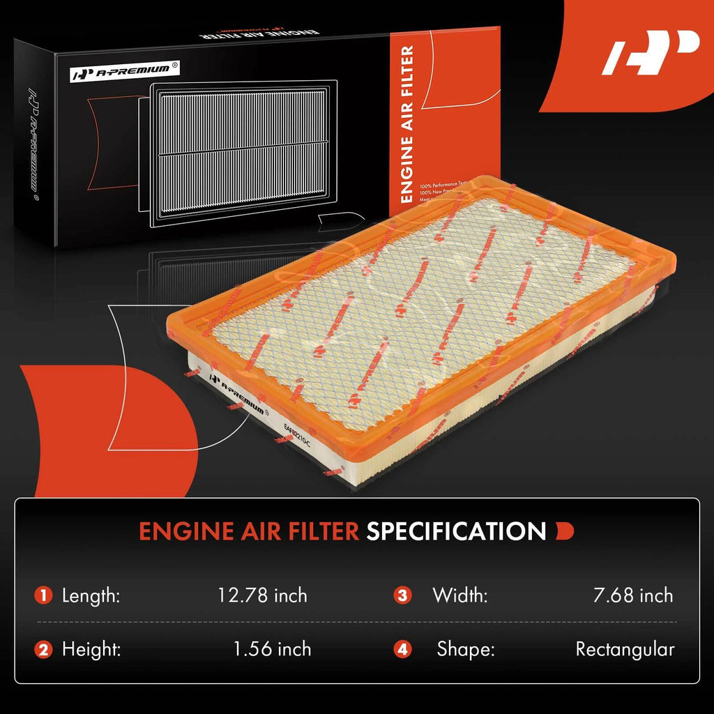 Engine Air Filter for Chevy Malibu (1997–2005) Olds (1997–2004) Pontiac (1999–2005)
