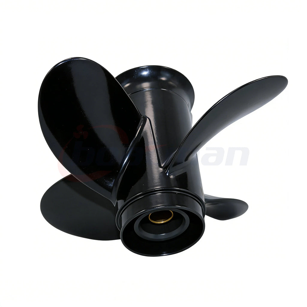 Set of 4 Blades 9.25 X 10 Aluminum Prop for Mercury Tohatsu 9.9-20hp (14 Tooth)