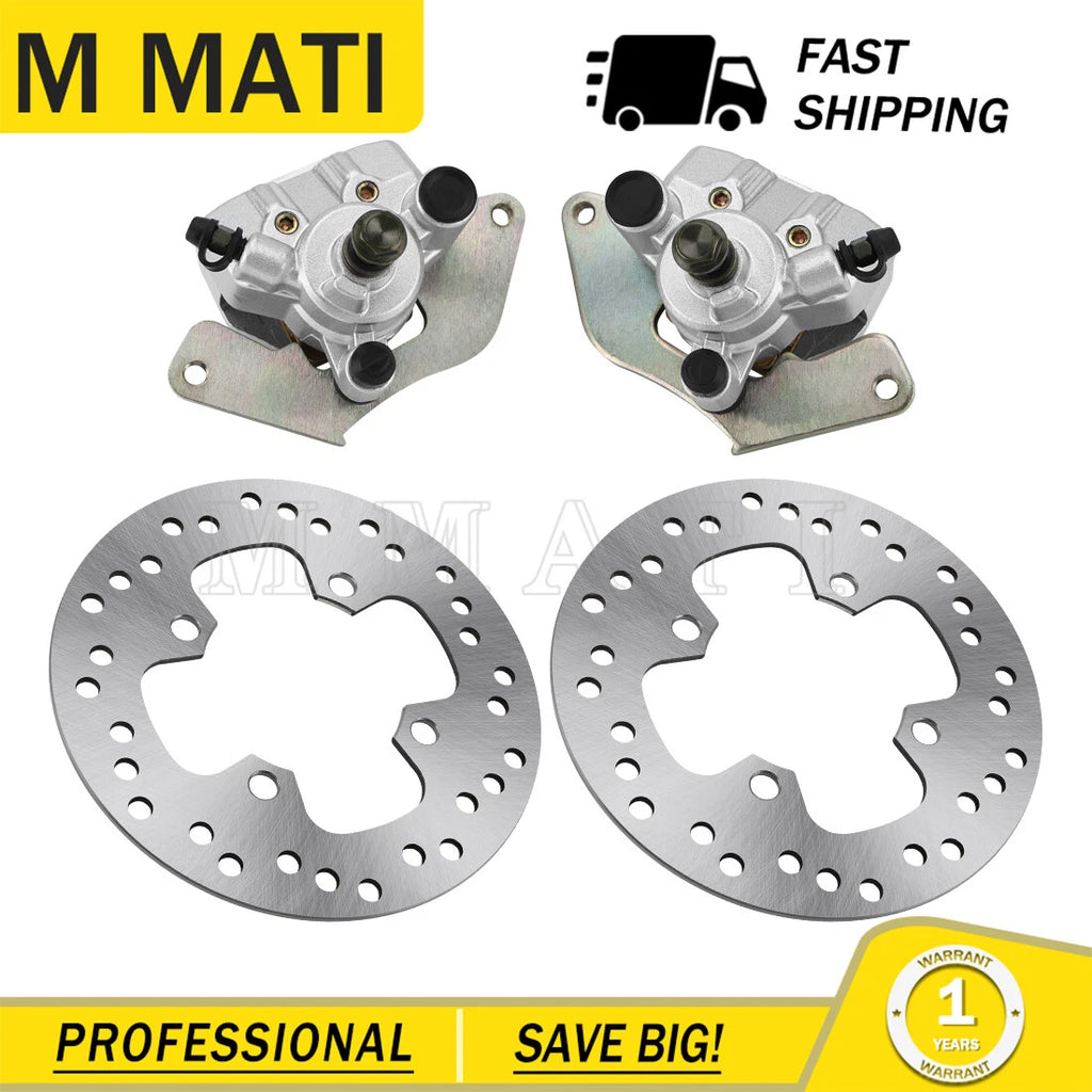 Front Brake Calipers & Rotor for Honda Rubicon 500 TRX500FA5/FA6/FA7/FM6 (2015–2019)