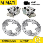 Front Brake Calipers & Rotor for Honda Rubicon 500 TRX500FA5/FA6/FA7/FM6 (2015–2019)