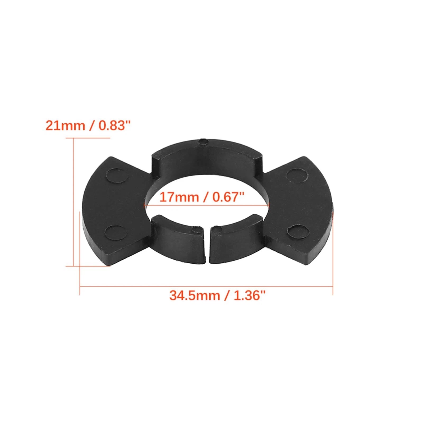 Set of 4 H1 LED Headlight Adapter Base Bulb Retainer Holders for Honda Odyssey Accord 