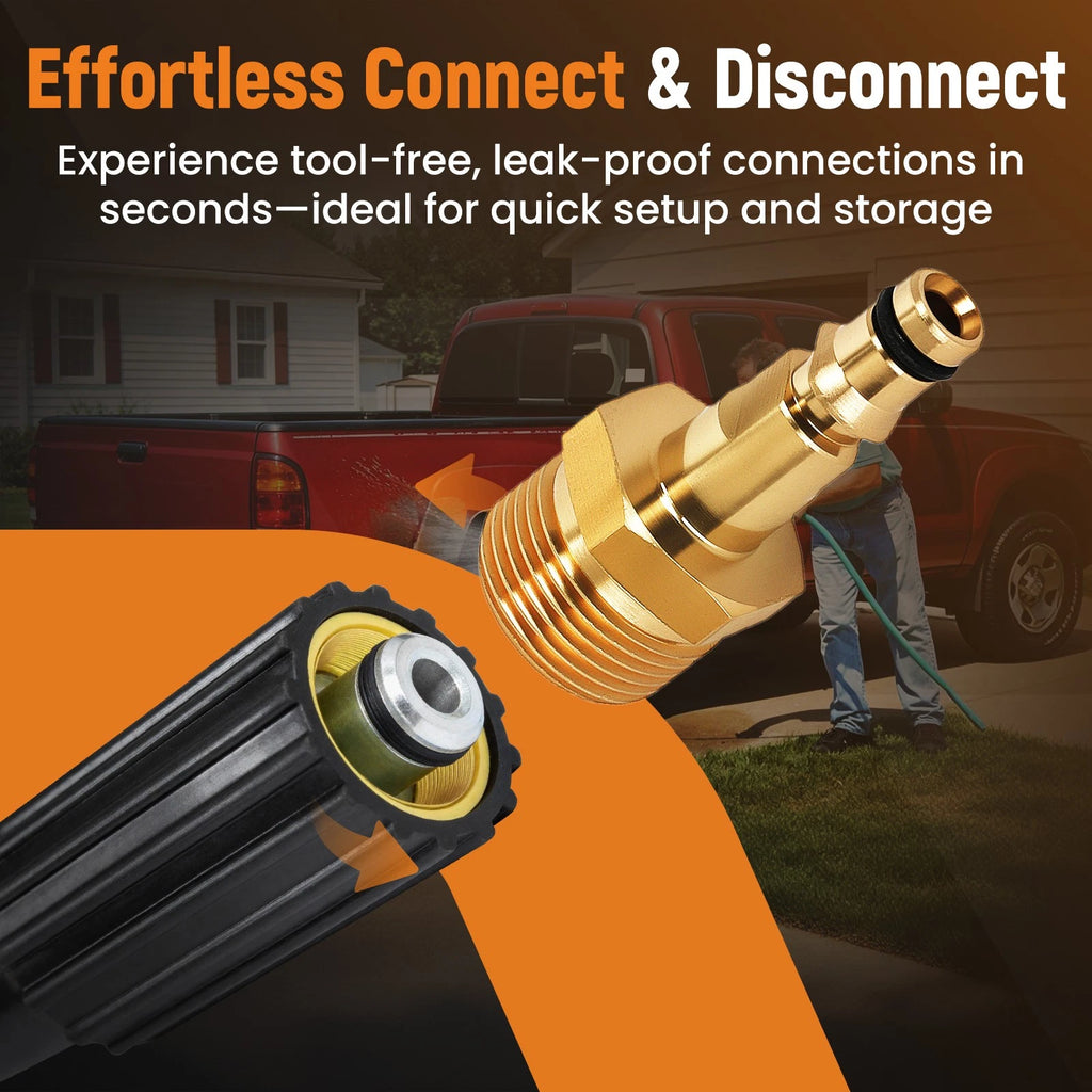 M22 14mm Brass Quick Connect Adapter for Karcher Pressure Washer