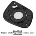 Left Side White Mirror Glass w/ Back Non-heated for KIA Picanto (2012–2020)