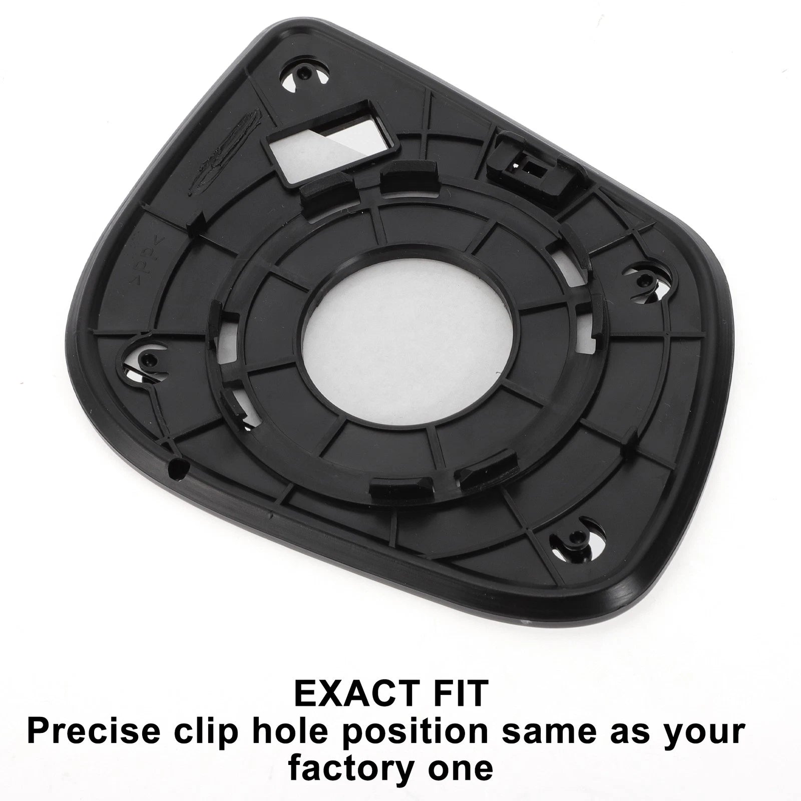 Left Side White Mirror Glass w/ Back Non-heated for KIA Picanto (2012–2020)