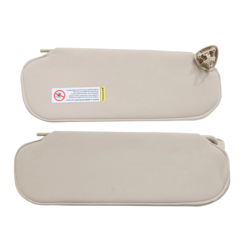 Pair Beige Sun Visor for Chevy GMC Express Savana (2003–2019)