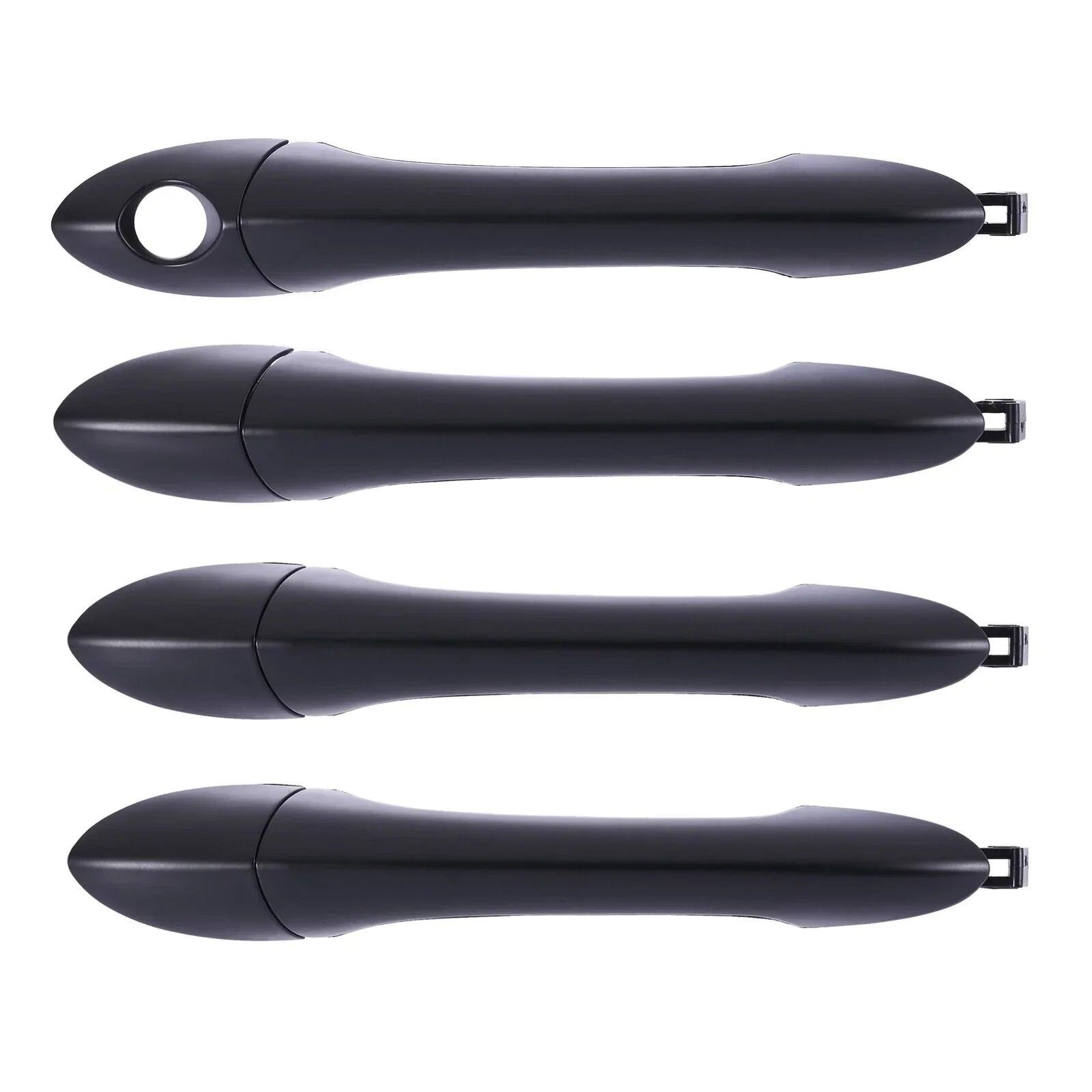 4pc Front/Rear Left & Right Outer Door Handles Blk Hyundai Sonata (2010–2014)