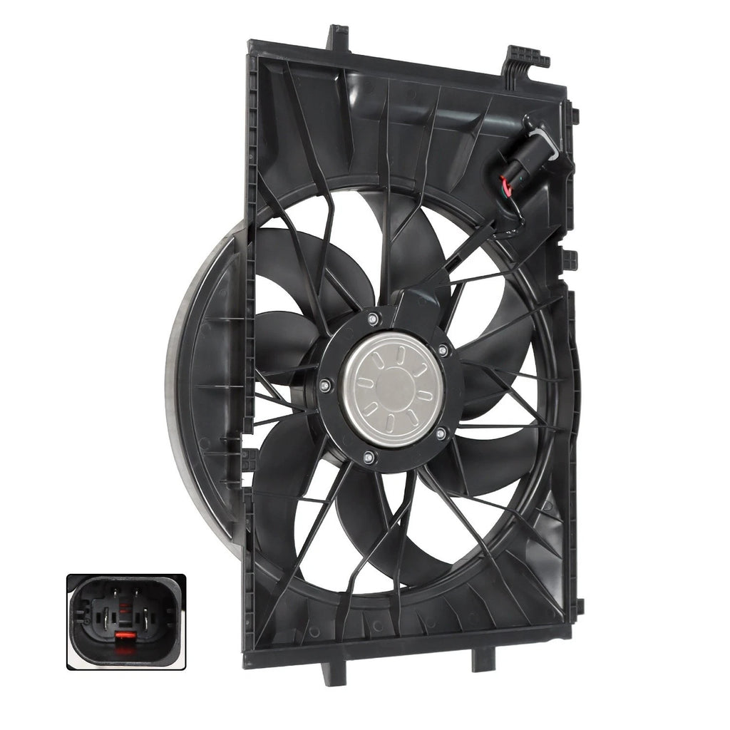 600W Engine Cooling Fan Assembly for Mercedes Benz W203 W209 (2001–2007)