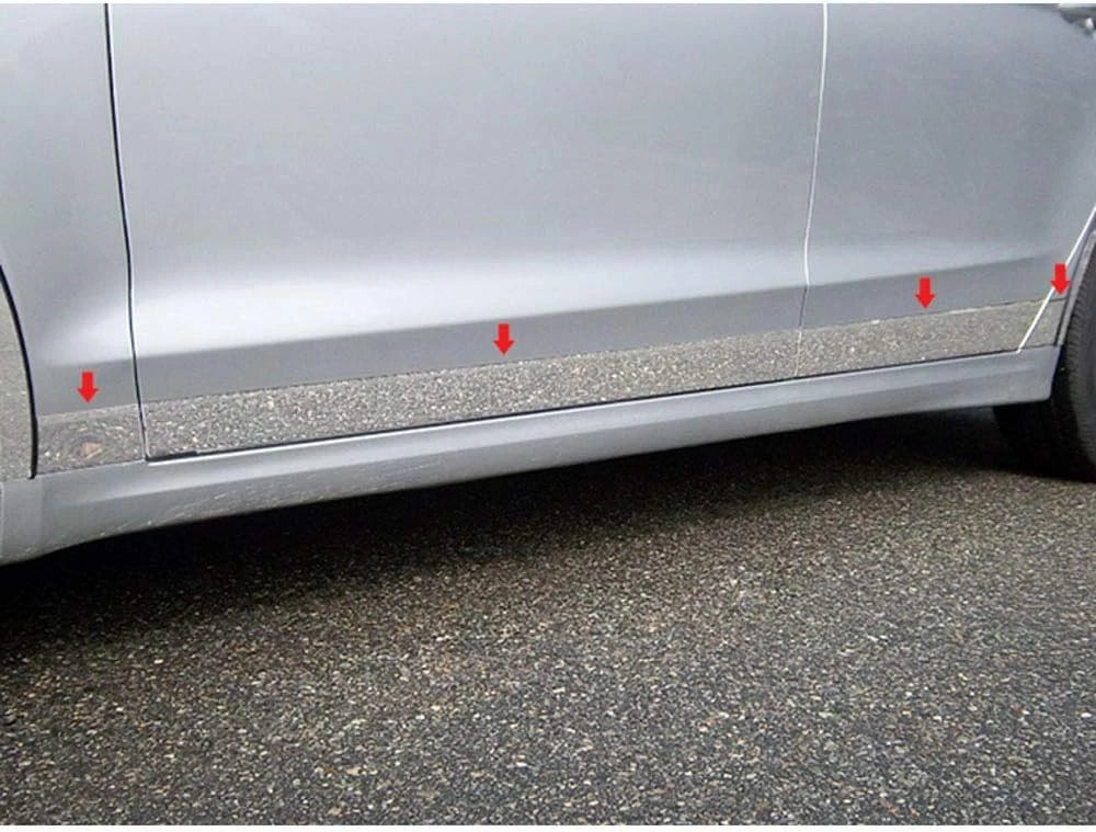 8pc. Luxury FX Stainless Steel Lower Rocker Panel Trim for 2013-2020 Ford Fusion