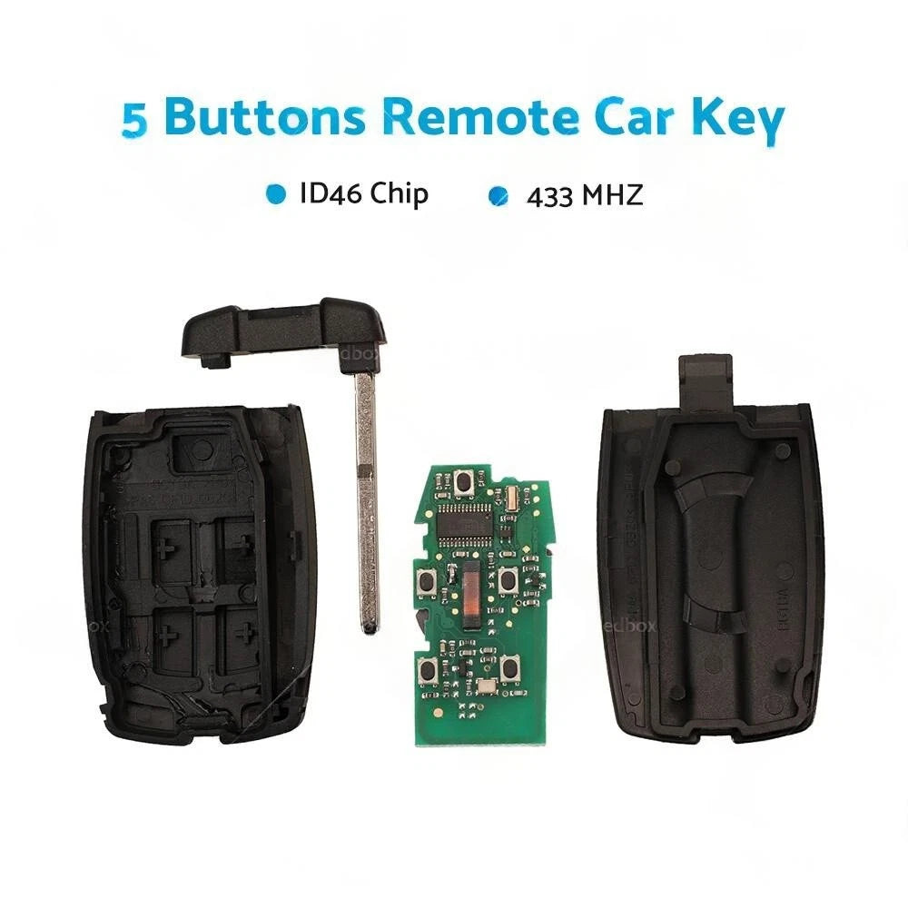 5 Button Remote Car Key ID46 433MHz for Land Rover Freelander 2 (2007–2014)