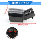 1 Pc Dual Exhaust Tip 2.4" Inlet for Toyota Raize (2020–2023) Black