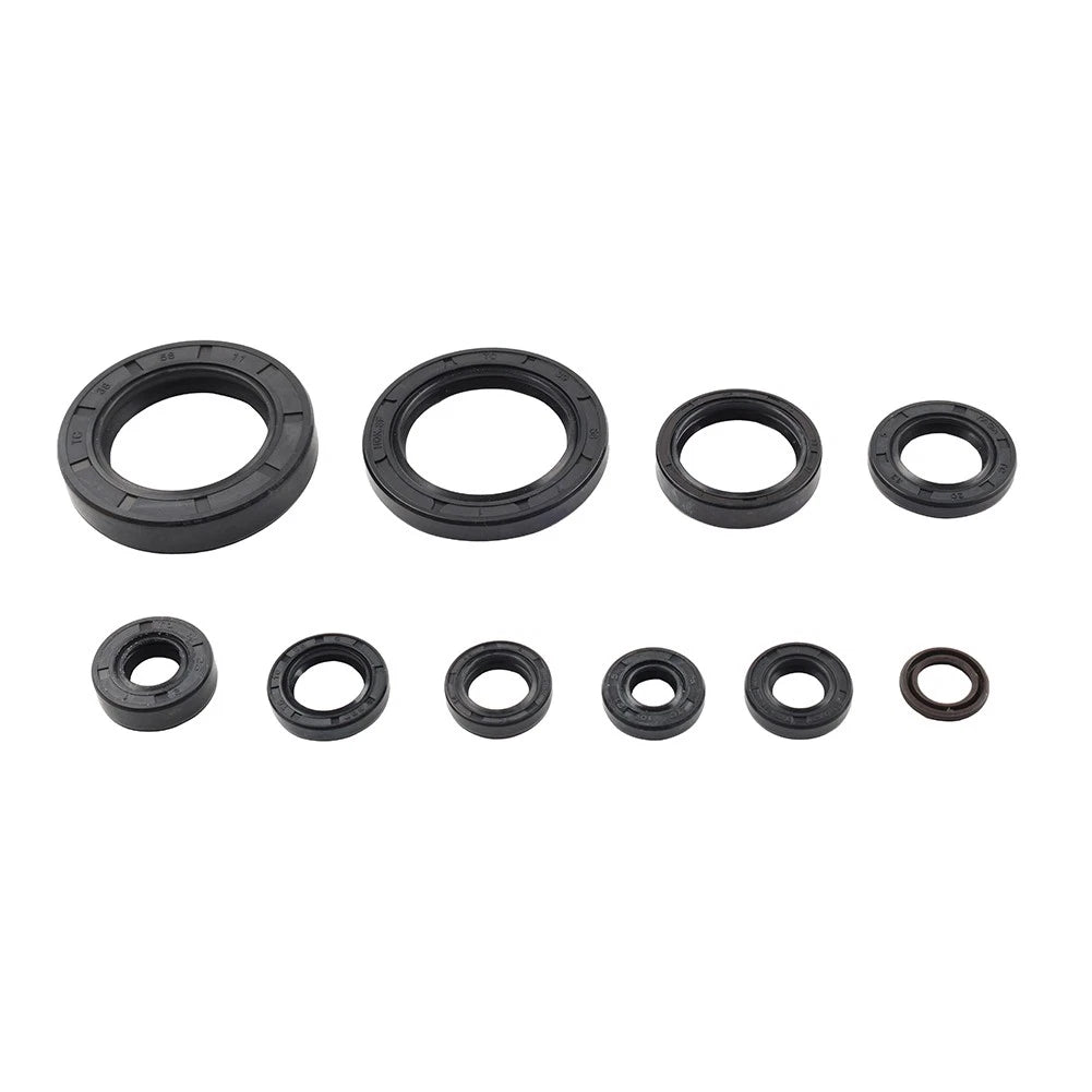 10pcs Engine Oil Seal Kit for Honda CRF250R CRF250X (2004–2017)