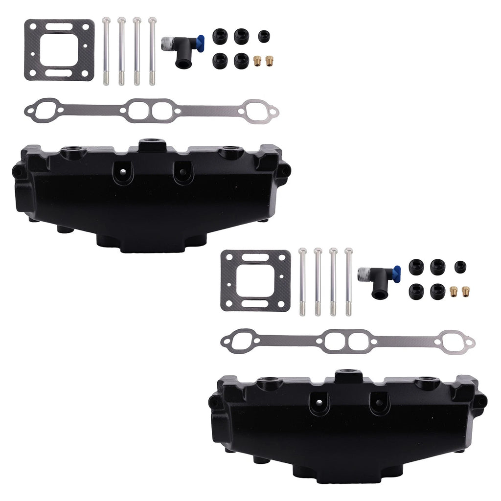 2X Marine Exhaust Manifold Kit for MerCruiser 5.0L 5.7L 6.2L (1990–2023)