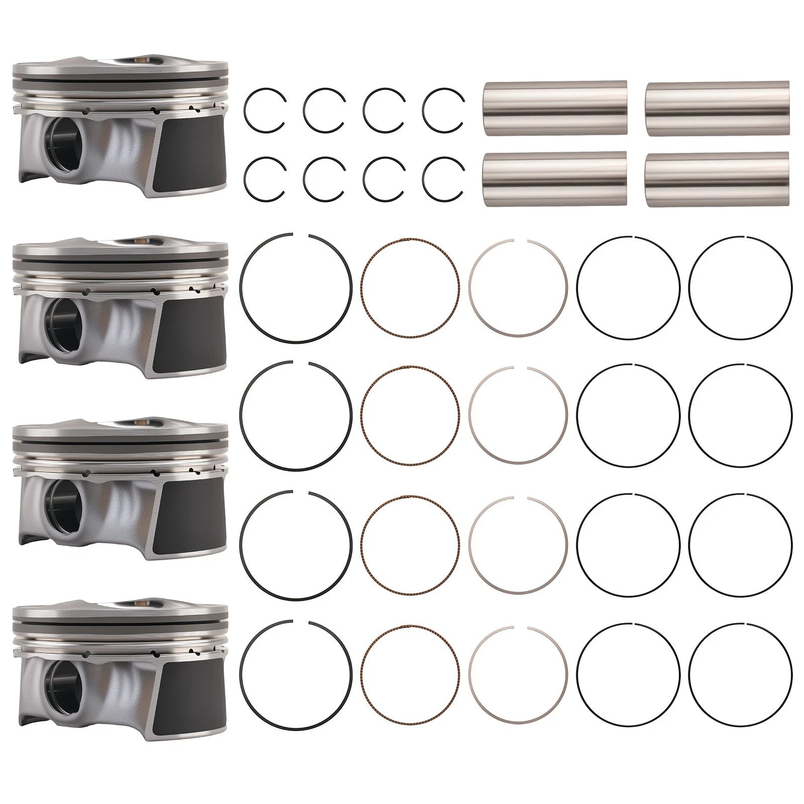 Complete Engine Piston Set for Hyundai Elantra GT 2.0L (2014–2018)
