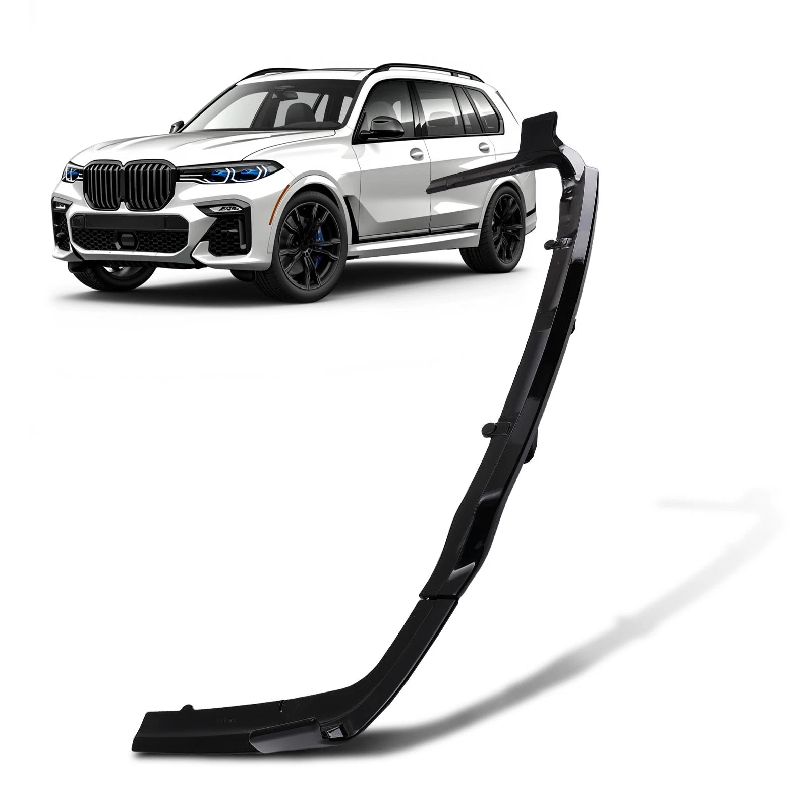 Gloss Black Rear Bumper Diffuser with Corner Aprons for BMW X7 G07 (2019–2025)