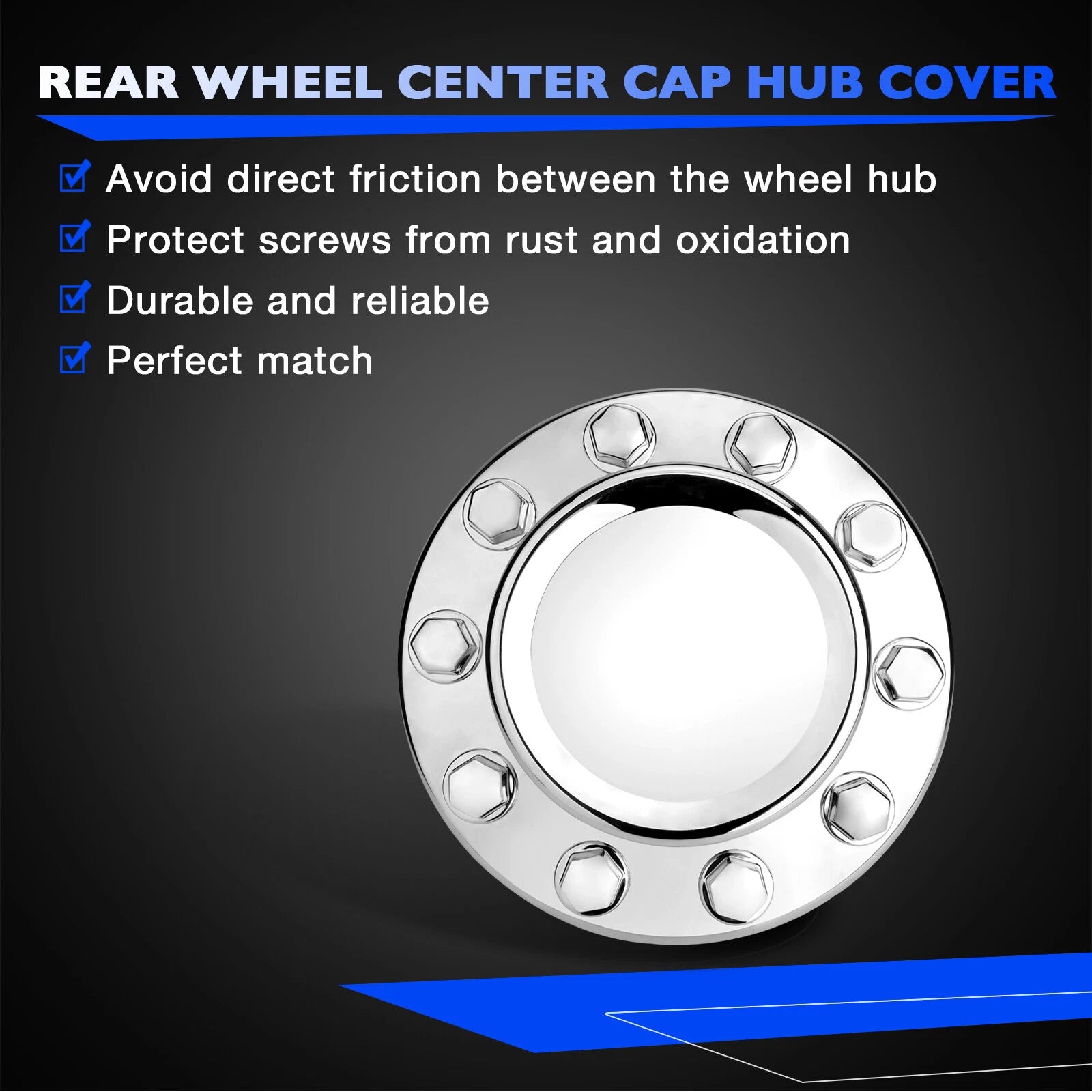 Rear Wheel Center Cap Hub Cover for RAM 4500 5500 (2011-2018)