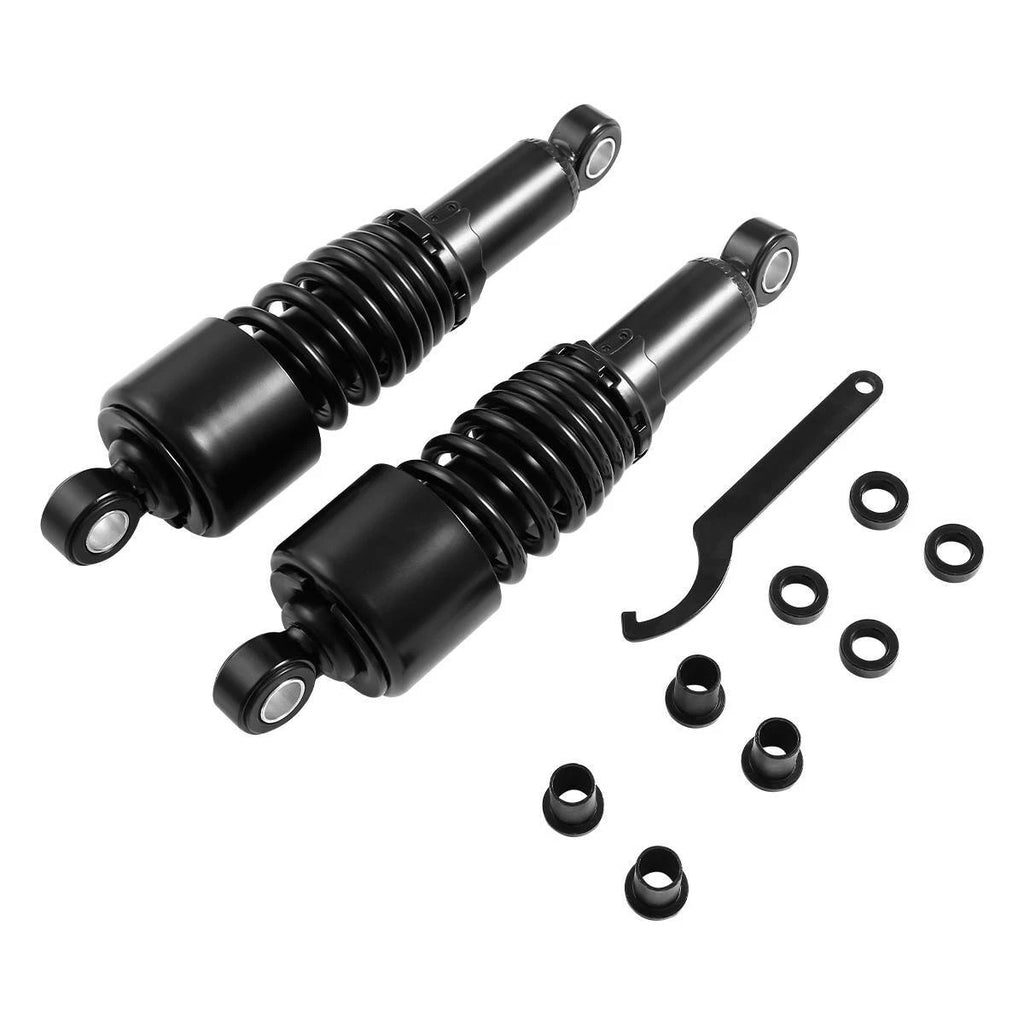 Pair 10.5" Black Rear Shocks for Harley Sportster XL1200 Custom (2004–2012)