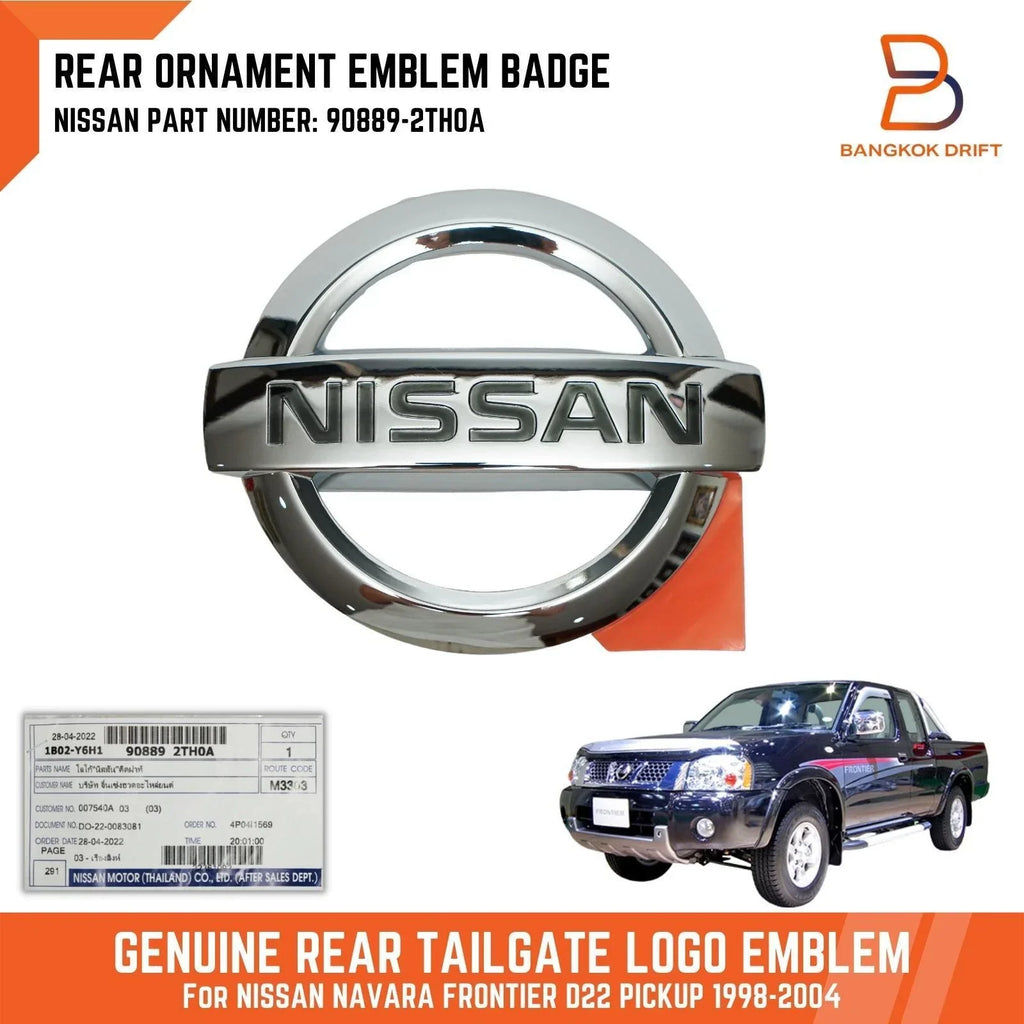 Tailgate Emblem Logo Ornament for Nissan Navara Ute (1997-2005)