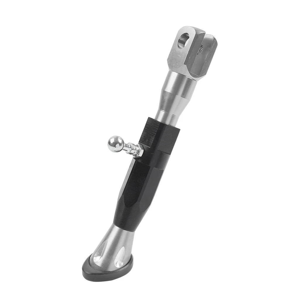 Adjustable Kickstand Foot for Motorcycle Universal (Silver)