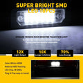 2Pcs LED License Plate Light for Ford Mustang, Focus, Flex, Fusion, Taurus