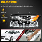 Pair HID Xenon Headlights for Audi A6 S6 Quattro (2012–2015)