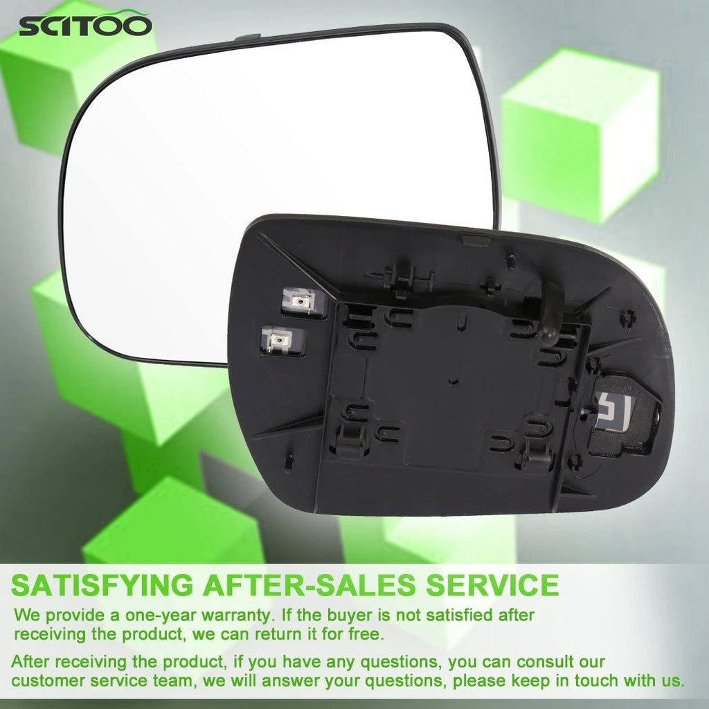 Set of 2 Chrome Heated Side Mirror Glass for Toyota Sienna (2011–2014)